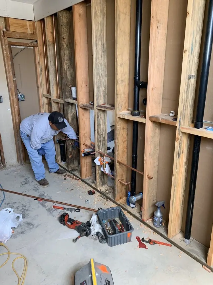 Commercial rough-in plumbing for Gas Line Repair in Fishers